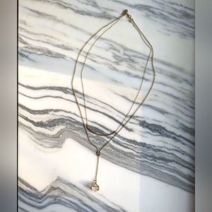 Mania Mania Divine double Necklace 18k gold vermeil quartz